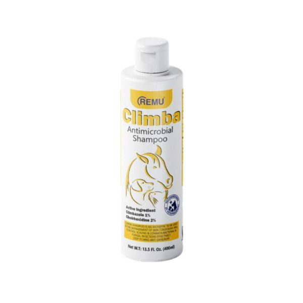 Remu Climba Antimicrobial Shampoo (400ml) – Medicated Pet Shampoo with Climbazole & Chlorhexidine for Bacterial & Fungal Infections