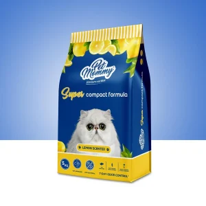 Pet Mommy Premium Lemon-Scented Clumping Cat Litter (5KG) – Super Compact Formula with Odor Control